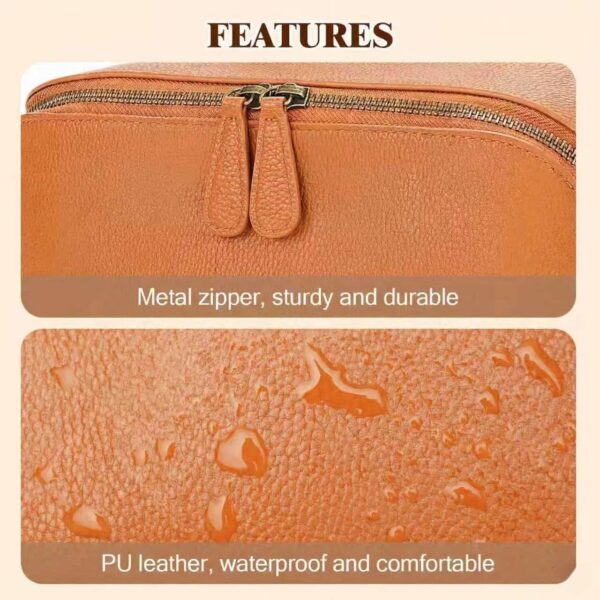 6 Large Makeup Bag Brown