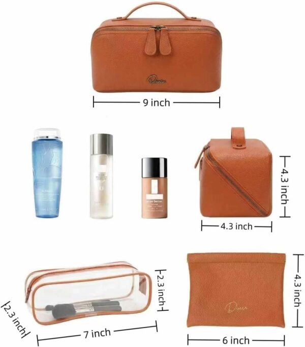Small Makeup Bag Brown