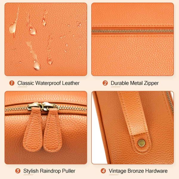 Bella-Small-Leather-Tech-Pouch-Brown-Divvia-5 Tech Pouch Brown