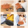 Bella-Small-Leather-Tech-Pouch-Brown-Divvia-6 Tech Pouch Brown