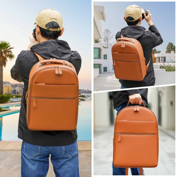 classic-vegan-leather-large-camera-backpack-20l-brown-flaty-divvia-5 (1) Flaty Large Camera Backpack Brown