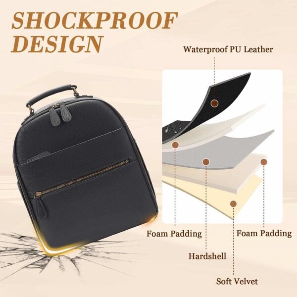 Flaty Small Camera Backpack Black