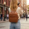 Small Camera Backpack Brown