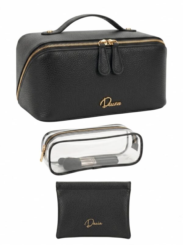 Large Makeup Bag Black