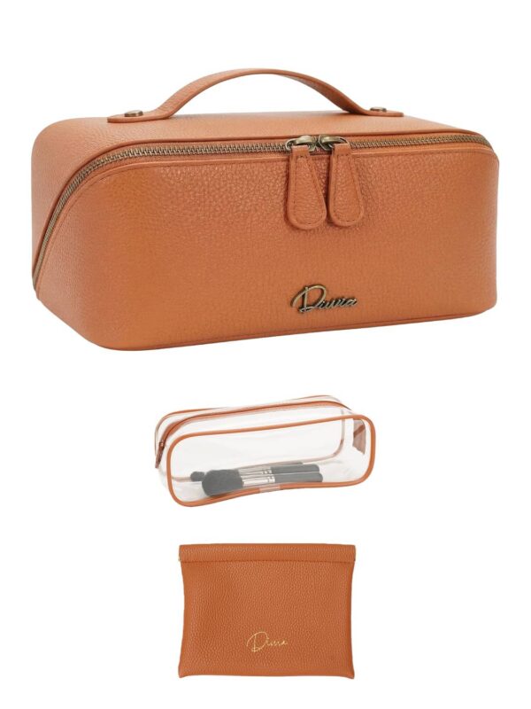 Small Makeup Bag Brown